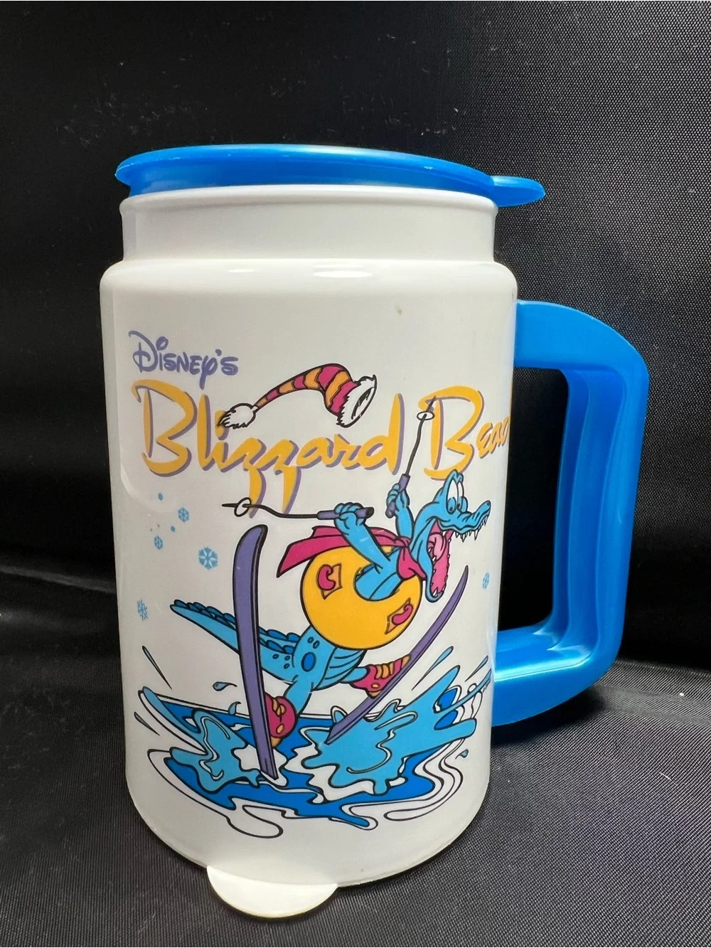 Disney’s Blizzard Beach Ice Gator Souvenir Insulated Travel Mug Theme Park Cup